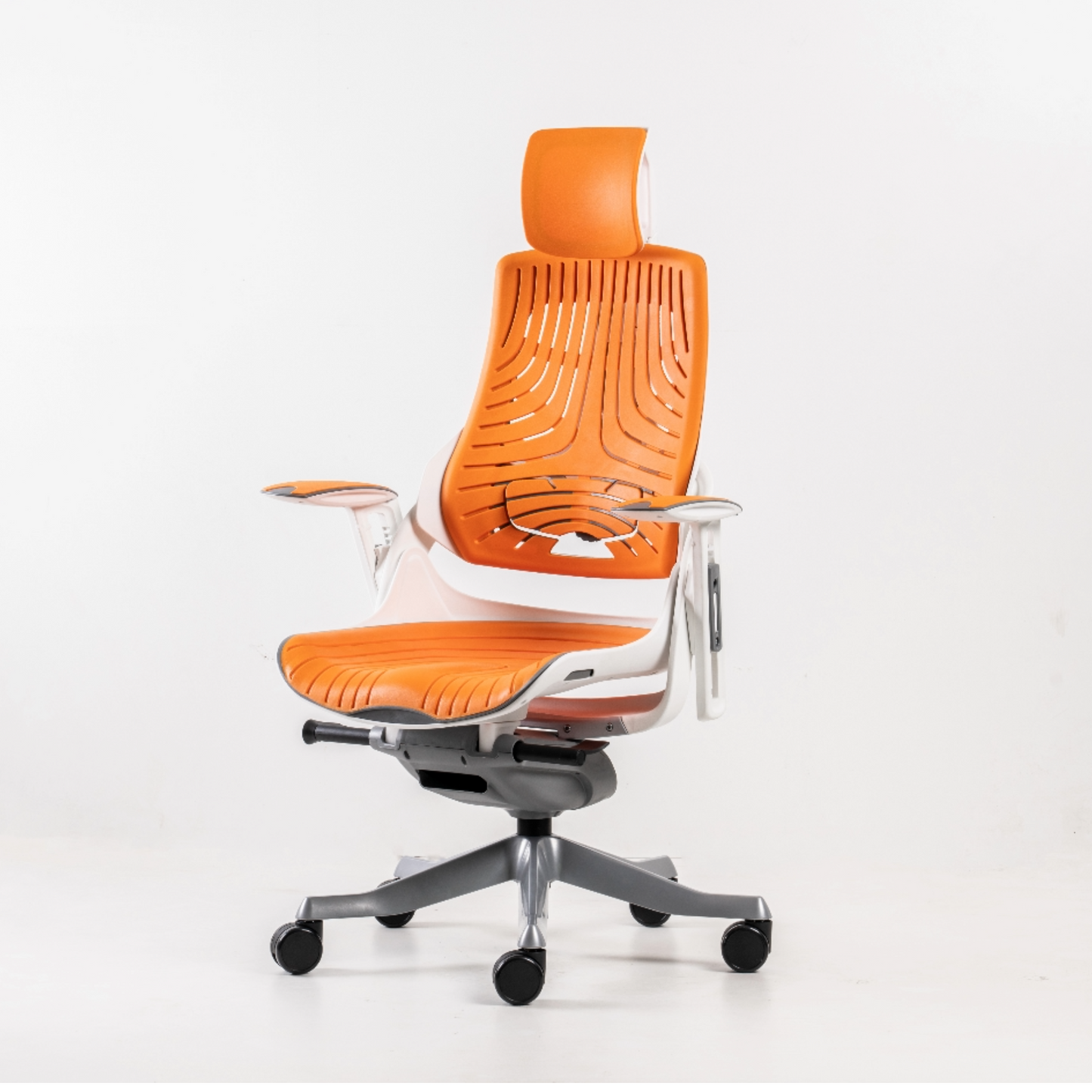 Armrest: Adjustable for height and swivel angle