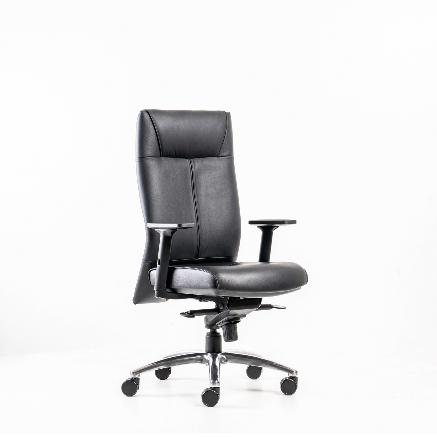 Armrest: Height and width adjustabe armrest with upholstered swivel and depth adjustable armpad.