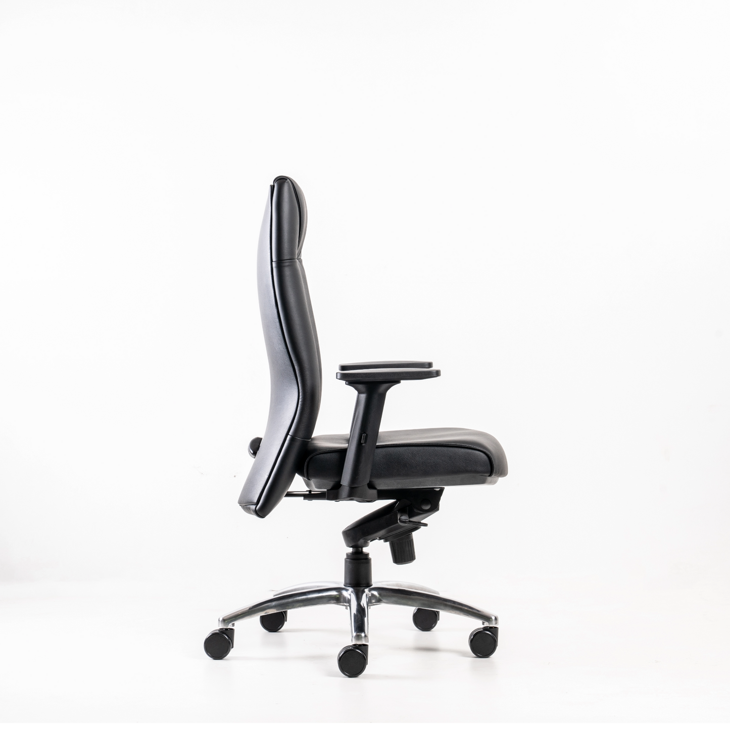 Mechanism: An advanced synchronized mechanism ensures ergonomics and comfort. All swivel chairs are equipped with these mechanism features: A multi position Tilt-lock allows locking in any recline angle. An adjustable Tilt-pressure knob is located at the bottom of seat to adjust recline force to suit each individual’s weight.